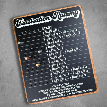 Frustration Rummy Game Board