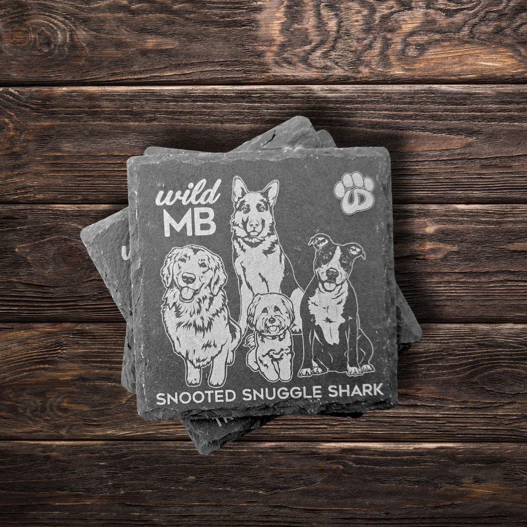 Wild MB x MB Underdogs Coasters - Natural Slate