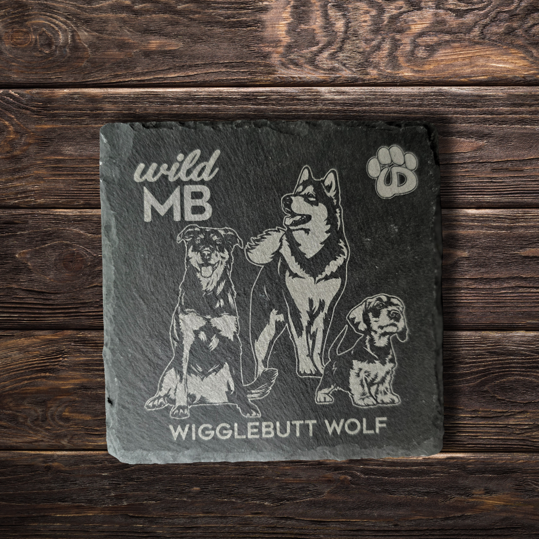 Wild MB x MB Underdogs Coasters - Natural Slate
