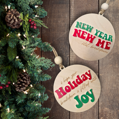 Holiday Breakdown Filled with Joy Ornament