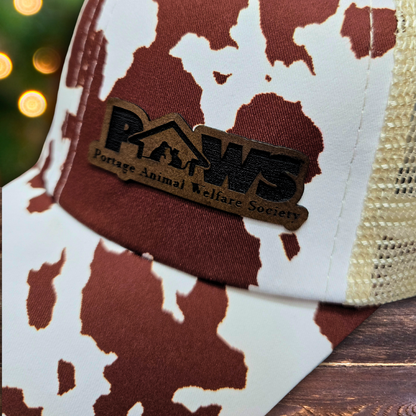 PAWS Distressed Ponytail Hat
