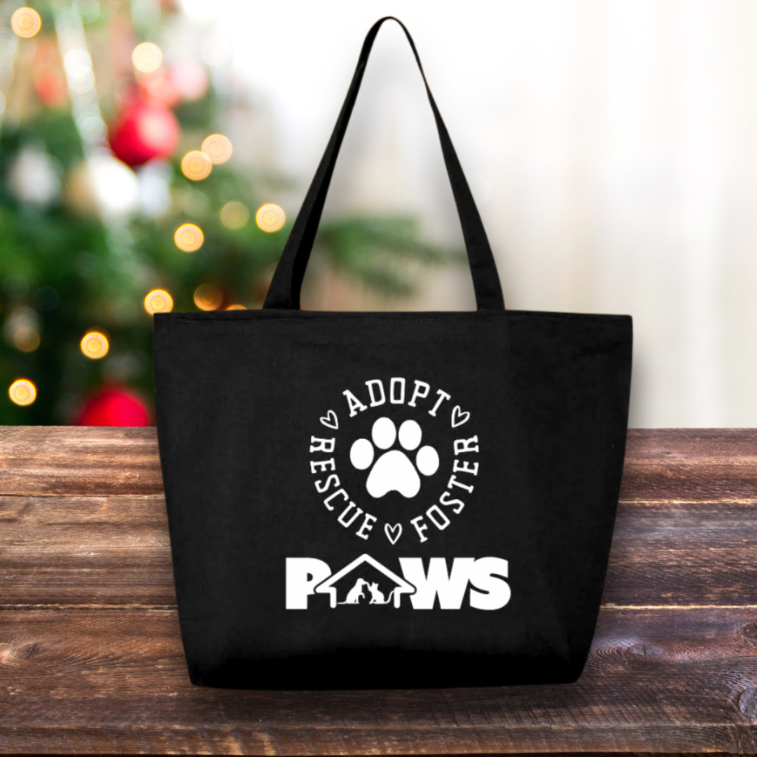 PAWS Zippered 25L Tote Bag
