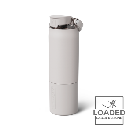 Laser engraved Brumate Rise water bottle with custom engraving | Loaded Laser Designs