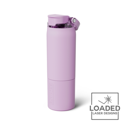 Laser engraved Brumate Rise water bottle with custom engraving | Loaded Laser Designs