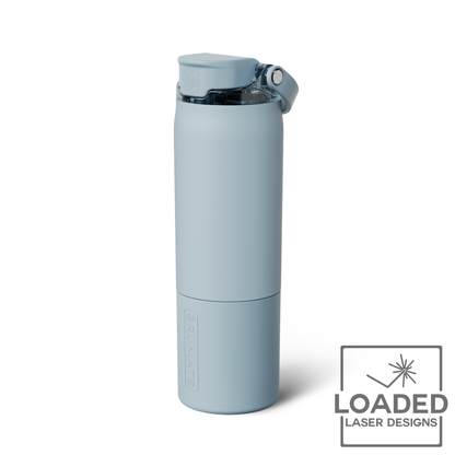 Laser engraved Brumate Rise water bottle with custom engraving | Loaded Laser Designs
