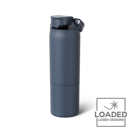 Laser engraved Brumate Rise water bottle with custom engraving | Loaded Laser Designs