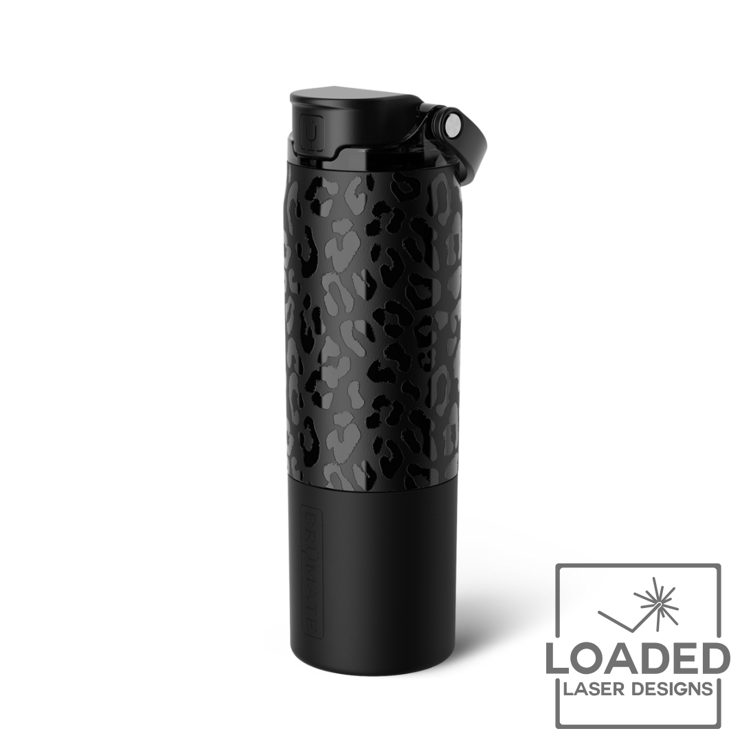 Laser engraved Brumate Rise water bottle with custom engraving | Loaded Laser Designs