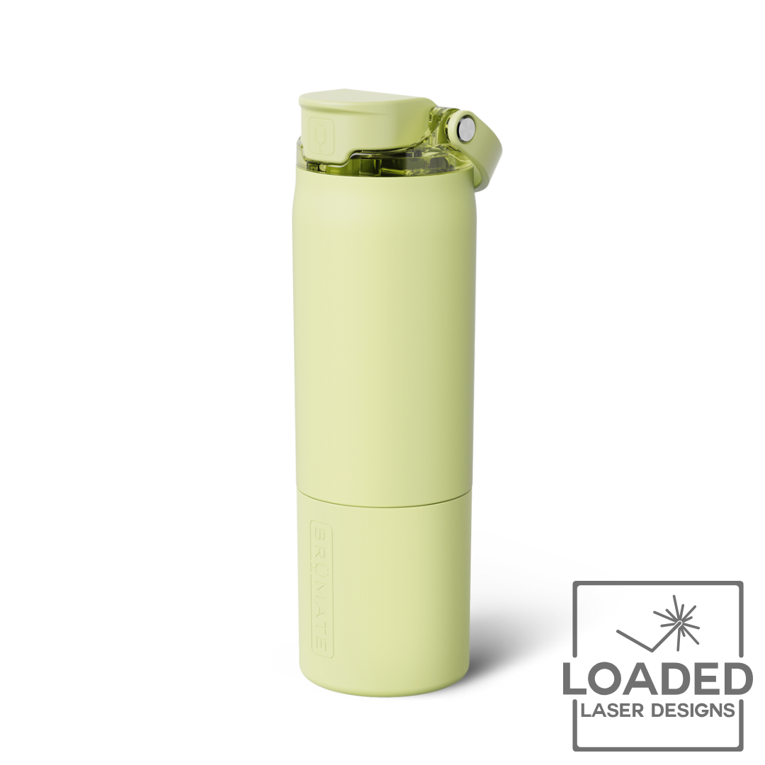 Laser engraved Brumate Rise water bottle with custom engraving | Loaded Laser Designs