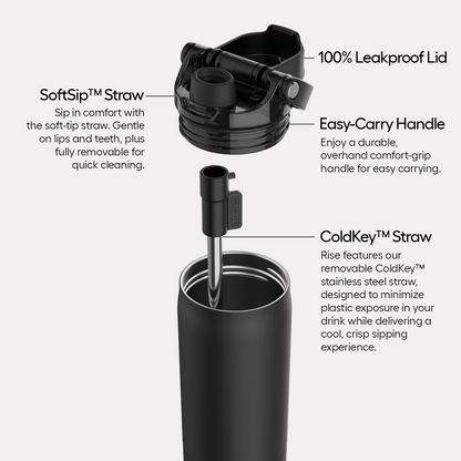 Laser engraved Brumate Rise water bottle with custom engraving | Loaded Laser Designs