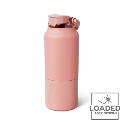 Laser engraved Brumate Rise water bottle with custom engraving | Loaded Laser Designs