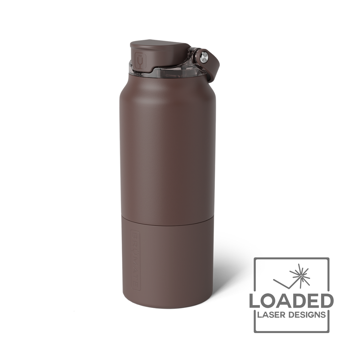 Laser engraved Brumate Rise water bottle with custom engraving | Loaded Laser Designs
