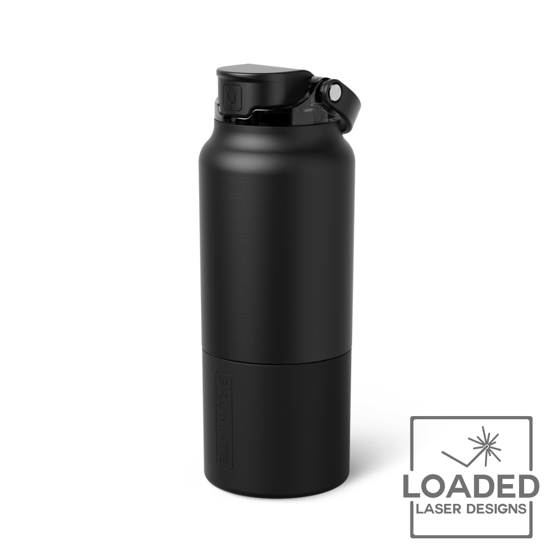Laser engraved Brumate Rise water bottle with custom engraving | Loaded Laser Designs