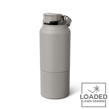 Laser engraved Brumate Rise water bottle with custom engraving | Loaded Laser Designs