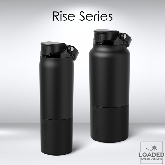 Laser engraved Brumate Rise water bottle with custom engraving | Loaded Laser Designs