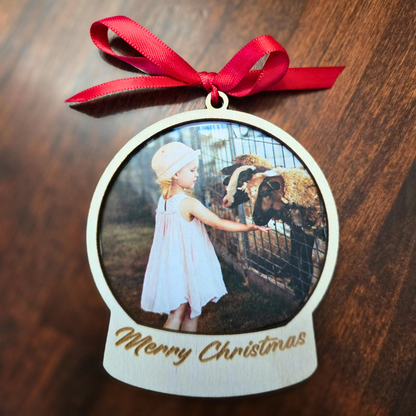 DIY Snow Globe Frame Ornament