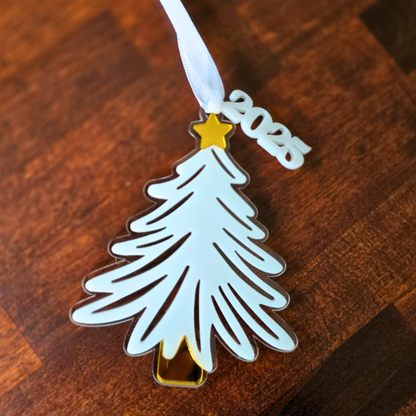 Modern Doodle Christmas Tree Ornament