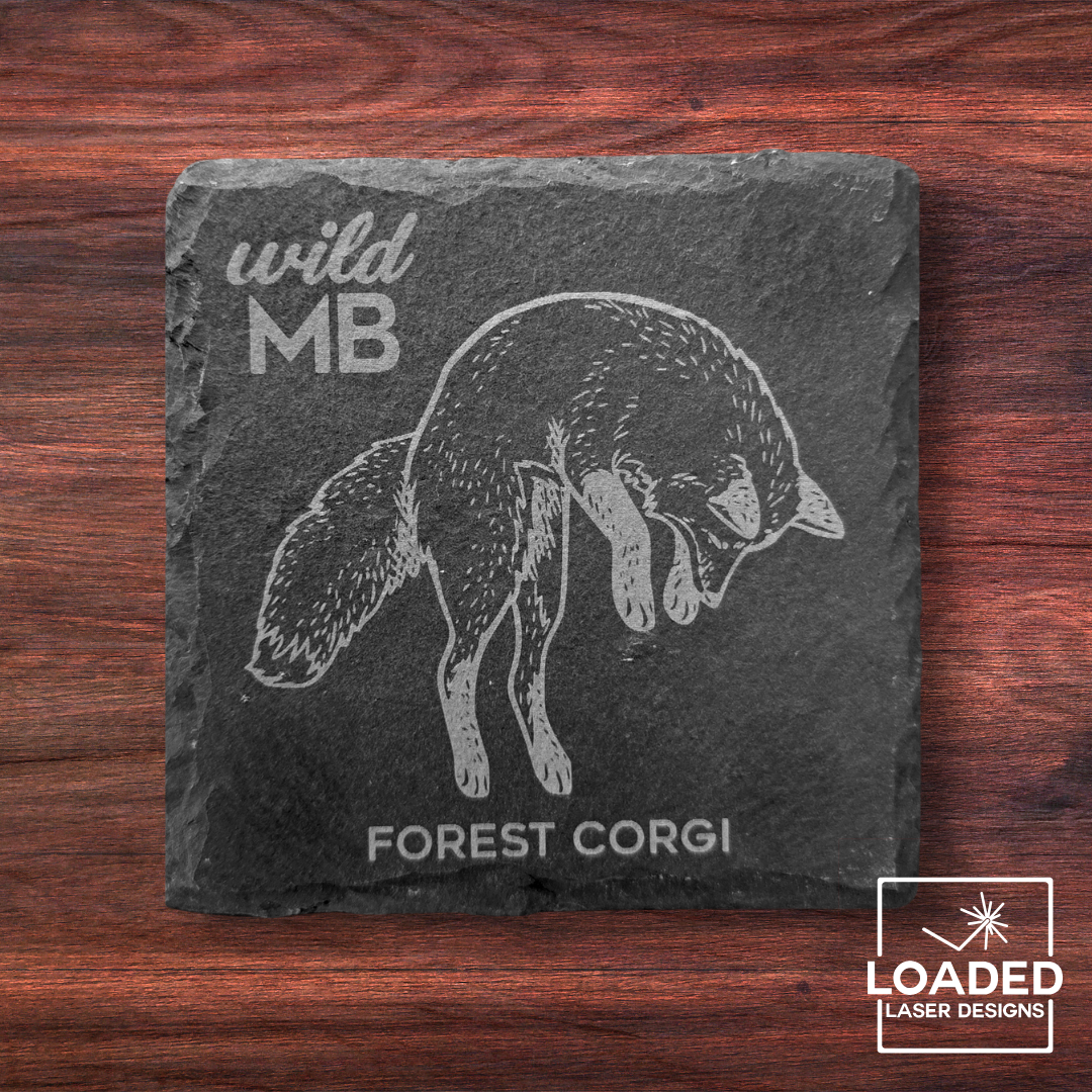 Wild MB Coasters - Natural Slate