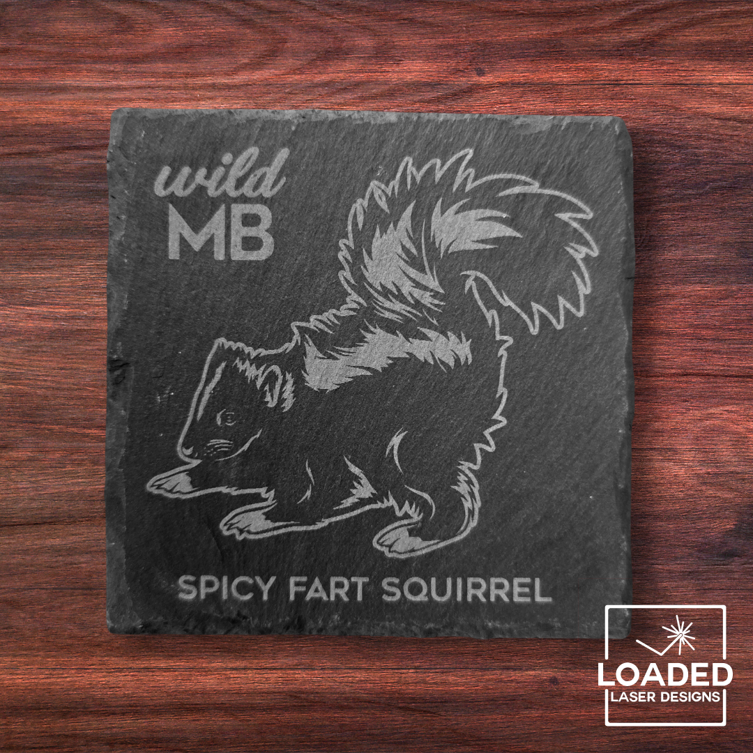 Wild MB Coasters - Natural Slate