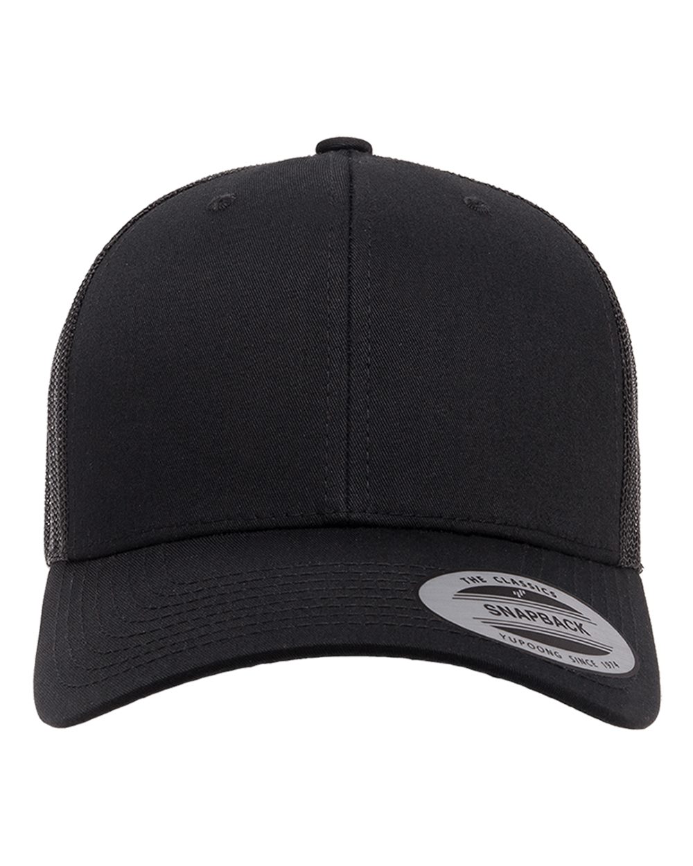 Snapback Trucker Hat - Custom Engraved Leather Patch Available