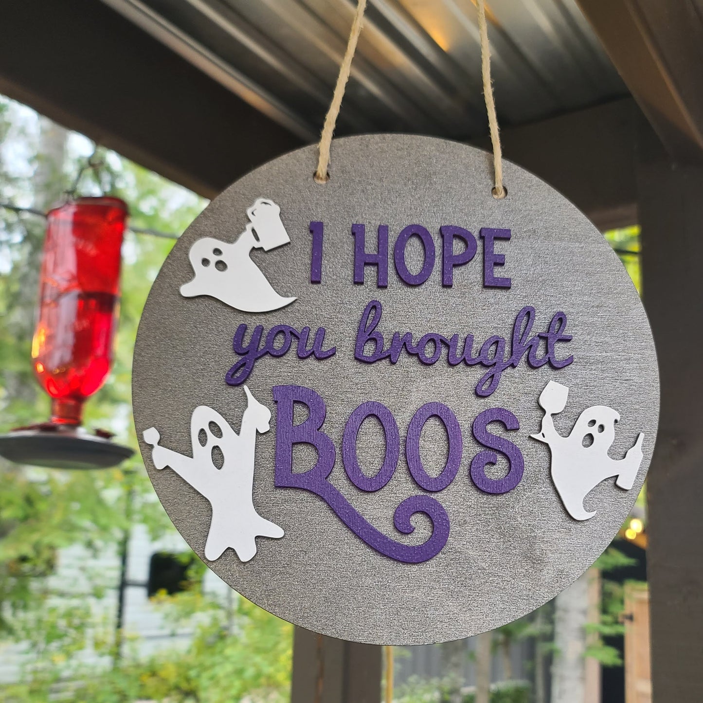 Halloween DIY Sign Kit - I Hope You Brought Boos