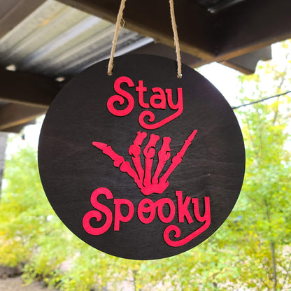 Halloween DIY Sign Kit - Stay Spooky - Skeleton