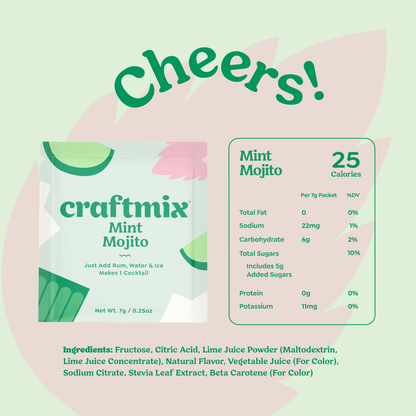 Craftmix - Mojito Cocktail Mixers - 12 Pack